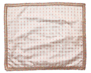 MY GOD GIFT Off White Check Puja Aasan / Altar Cloth with Lace Border | Decorative Mandir Cloth for Puja & Prayer | Size 18 x 24 Inch (45.72 x 60.96 cm) Pack of 3