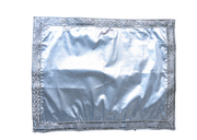 MY GOD GIFT Silver Plain Puja Aasan / Altar Cloth with Decorative Lace Border | Mandir Prayer Mat for Puja & Religious Rituals | Size 20 x 20 Inch (50.80 x 50.80 cm) Pack of 3