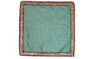 MY GOD GIFT Blue Check Puja Aasan Cloth with Decorative Lace Border &ndash; Chowki/Altar Cloth for Mandir, Temple & God Idol Placement &ndash; Size 20 x 20 Inch (50.80 x 50.80 cm) Pack of 3