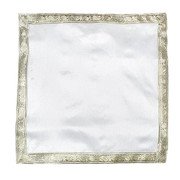 MY GOD GIFT White Plain Table Cover / Altar Cloth with Lace Design Border – 20 x 20 Inch (50.8 x 50.8 cm) Decorative Square Cloth for Table, Centerpiece, Prayer Altar, Home Décor Pack of 3