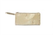 MY GOD GIFT Silk Canvas Wristlet Zipper Pouch &ndash; Premium Golden Multipurpose Cosmetic & Travel Organizer Pouch with Wrist Strap (Size 9 X 5 Inches) Combo 3