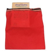 MY GOD GIFT Shiv Mahapuran/Shri Ram Charit Manas Cover Ramayan Or Any Spiritual Holy Books Protector Cover Altar Cloth (Red plain with zip) Comb 3