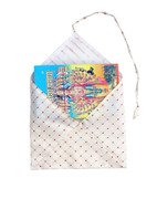 MY GOD GIFT Shiv Mahapuran/Shri Ram Charit Manas Cover Ramayan Or Any Spiritual Holy Books Protector Cover Altar Cloth (White Check Cover 10x13 inch 25.40 x 33.02 cm) Comb 3