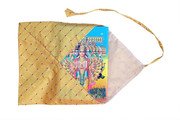 MY GOD GIFT Shiv Mahapuran/Shri Ram Charit Manas Cover Ramayan Or Any Spiritual Holy Books Protector Cover Altar Cloth (Yellow Check Cover 10x13 inch 25.40 x 33.02 cm) Comb 3